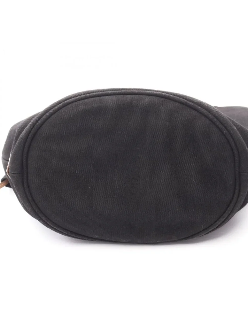 Prada Lada Handbag Canapa Black Canvas Baketsushape 2-Way Tote - Picture 12 of 14